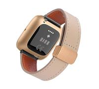 HYSDFFG Bracelet Magnétique en Cuir pour Fitbit Versa/Versa Lite/Versa 2, Bracelet de Remplacement en Cuir Véritable avec Fermoir Magnétique Conçus Compatible avec Fitbit Versa/Versa Lite/Versa 2 (F)
