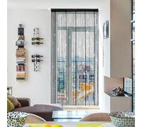 HYSENM Rideaux Fils Scintille Corde 100x200cm Noble Draperie Gouttes Lanterne Chaîne Elégance pour Studio Fenêtre Mural Porte Mariage Fête, Noir