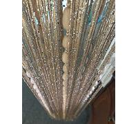 HYSENM Rideaux Gouttes Lanterne Chaîne Corde 100x200cm Noble Draperie Fils Scintille Elégance pour Studio Fenêtre Mural Porte Mariage Fête Hôtel Hôpital, Champagne