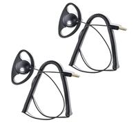 HYSHIKRA 1 Pin 3.5mm Jack Headset 180° Joint Reception Only Walkie Talkie Earpiece Compatible avec Motorola Sepura Rexon Wouxun Kenwood Baofeng Quansheng Handheld radios (Forme D, 2)