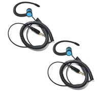 HYSHIKRA 1 Pin 3.5mm Jack Headset 180° Joint Reception Only Walkie Talkie Earpiece Compatible avec Motorola Sepura Rexon Wouxun Kenwood Baofeng Quansheng Handheld radios (Bleu, 2)