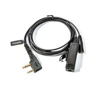 HYSHIKRA Câble adaptateur audio universel 2 voies 3,5 femelle vers 2 broches avec PTT compatible avec Midland G7 Pro G8 G9 Pro M24 M24 Plus M48 M99 G6 XT G7 XTR