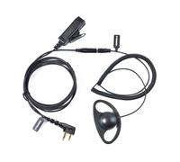 HYSHIKRA Câble Adaptateur Universel 2 Voies Radio-Audio 3,5 Femelle vers Multi-Broches avec PTT 3.5 mm Jack Headset Compatible avec Midland G7pro G8 G9pro M24Plus M48 M99 G6XT G7XTR (Forme D)