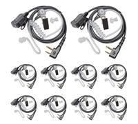 HYSHIKRA Casque 2 Broches avec Micro PTT pour Talkie-walkie