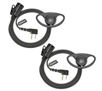 HYSHIKRA Casque 2 Broches avec Micro PTT pour Talkie-walkie | compatible avec Midland G7 pro G8 G9 pro M24 M24 Plus M48 M99 G6 XT G7 XTR