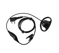 HYSHIKRA D-Form Écouteurs avec prise jack 2 broches et clip de fixation Compatible avec les appareils radio Mindland G7 / Pro G6 / G9 / Pro G12 GXT250 GXT550 GXT650 LXT80 Alan39