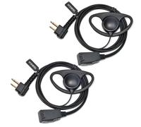 HYSHIKRA Écouteur Compatible pour Motorola DP1400 CP040 GP300 GP88 Radio Talkie-walkie Oreillette avec Micro et PTT pour Garde du Corps de sécurité (Forme D, 2)