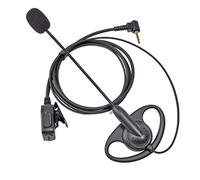 HYSHIKRA Écouteur en forme de D avec microphone compatible avec talkie-walkie Motorola Talkabout TLKR-T60 T80 T82 T-92 H2O T80, coque en D avec micro