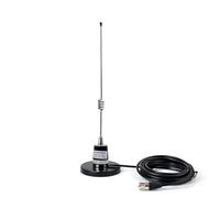 HYSHIKRA GMRS Antenne NMO 462-467 MHz 45,7 cm UHF avec base magnétique robuste NMO support magnétique 5 m câble coaxial RG58 pour émetteur-récepteur mobile Yaesu Kenwood Midland