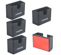 HYSHIKRA Lot de 5 supports de montage universels pour radios bidirectionnelles BaoFeng Kenwood Motorola Midland, appareils GPS et microphones - Dos adhésif, installation compacte et sans outil
