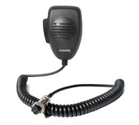 HYSHIKRA Microphone CB Mobile 4 Broches - Câble spiralé Haute résistance | Compatible avec Cobra PR240, PR245, THUNDERPOLE, PNI, Retevis, Icom, Midland et autres radios CB