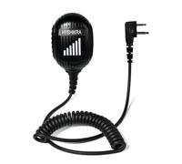 HYSHIKRA Microphone d'épaule renforcé de Grande Taille avec câble spiralé | pour Midland G7 Pro G8 G9 Pro M24 M24 Plus M48 M99 G6 XT G7 XTR Radio bidirectionnelle