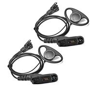 HYSHIKRA Oreillette avec Micro Casque multibroches Compatible avec Motorola DP3400 DP4400 DP4800 DGP4150 XiR-P8200 Xpr-6300 Radio bidirectionnelle (Forme de D, 2)