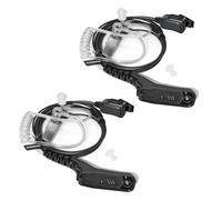 HYSHIKRA Oreillette avec Micro Casque multibroches Compatible avec Motorola DP3400 DP4400 DP4800 DGP4150 XiR-P8200 Xpr-6300 Radio bidirectionnelle (Tube d'air, 2)