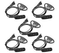 HYSHIKRA Oreillette avec Micro Casque multibroches Compatible avec Motorola DP3400 DP4400 DP4800 DGP4150 XiR-P8200 Xpr-6300 Radio bidirectionnelle (Forme de D, 5)