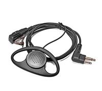 HYSHIKRA Oreillette en Forme de D avec Micro | Compatible pour Motorola Talkie Walkie CP040 CP200 GP300, CLS1110, CLS1410