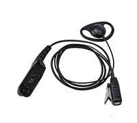 HYSHIKRA Oreillette en forme de D, Casque Micro PTT, compatible avec Motorola Mototrobo DP3400, DP3600, DP3401, DP3601, DP4400, DP4401 DP4600, DP4800, DP4801