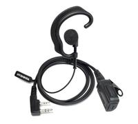 HYSHIKRA Oreillette en forme de G, design ergonomique avec PTT et micro pour Baofeng UV5R Quansheng UVK5 UVK6 Kenwood Retevis Mobile Radio HT