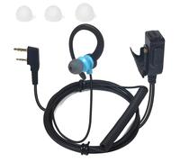 HYSHIKRA Oreillette Radio légère en Forme de G Compatible avec Les Talkie-walkie Retevis Baofeng Kenwood RT24 UV5R TK250 TK320 (Bleu, 1 Pack)