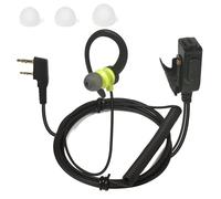 HYSHIKRA Oreillette Radio légère en Forme de G Compatible avec Les Talkie-walkie Retevis Baofeng Kenwood RT24 UV5R TK250 TK320 Quansheng K5 K6 (Vert, 1 Pack)