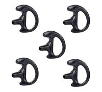 HYSHIKRA Oreillette Souple de Rechange pour Talkie-walkie - 5 pour Gauche ou Droite (Noir, Grand Droite)
