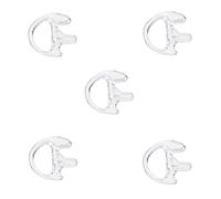HYSHIKRA Oreillette Souple de Rechange pour Talkie-walkie - 5 pour Gauche ou Droite (Transparent, Petit Gauche)