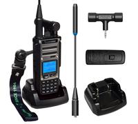 HYSHIKRA QUANSHENG TK-11(8) Talkie-walkie 10W VHF/UHF 3000 mAh Prise en Charge de la Batterie Réception Pleine Bande et Transmission multibande Analyseur de Spectre (TK-11-8)