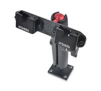 HYSHIKRA Support de radio bidirectionnel pour camion - Accessoire de placement à double clip compatible avec portable, haut-parleur et haut-parleur radio mobile - Compatible Baofeng, Kenwood, Motorola