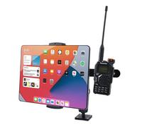 HYSHIKRA Support radio bidirectionnel iPad - Accessoire positionnement iPad - Radio portable - Micro-Haut-parleur - Compatible Baofeng Kenwood Motorola Quansheng