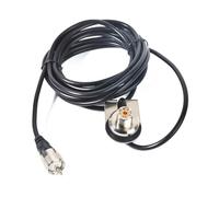 HYSHIKRA Support radio universel SO239 (UHF) vers PL259 (UHF mâle) avec câble coaxial RG58 de 4 m pour radio Cb portative/véhicule/radio automobile