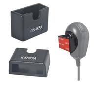 HYSHIKRA Support Universel pour Microphone Radio Ham CB, Bouton Rond avec Dos adhésif pour Motorola HLN9073B CDM1250 CDM750 GM300 M1225 GM3688 GTX800 Kenwood TK768G TK868G TM471A (Noir 02, 2 Pack)