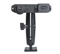 HYSHIKRA Support universel pour radio et microphone CB avec dos adhésif et trous pré-percés avec vis autotaraudeuse pour radio Baofeng Midland Kenwood Motorola