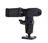 HYSHIKRA Support universel pour radio et téléphone portable, avec dos adhésif et trous pré-percés avec vis autotaraudeuses pour radio Baofeng Midland Kenwood Quansheng Cobra