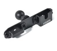 HYSHIKRA Support universel pour talkie-walkie avec adaptateur à bille de 25 mm, compatible avec les supports RAM, taille B, bras double prise