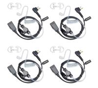 HYSHIKRA Talkie-walkie Oreillette avec Micro, 2 Pin avec PTT | Compatible avec Motorola DP1400 CP040 GP300 GP88 Oreillette Radio pour Garde du Corps de sécurité