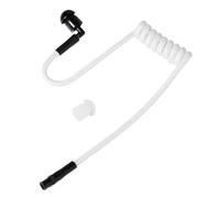 HYSHIKRA Tube d'air Acoustique en Nylon tricoté de Remplacement Compatible avec Les écouteurs pour talkies-Walkies Motorola, Kenwood, Baofeng et appareils de sécurité/FBI (Blanc, 1)