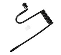 HYSHIKRA Tube d'air Acoustique en Nylon tricoté de Remplacement Compatible avec Les écouteurs pour talkies-Walkies Motorola, Kenwood, Baofeng et appareils de sécurité/FBI (Noir, 1)