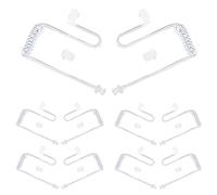 HYSHIKRA Tube d'air Acoustique Secret de Remplacement Compatible avec Les Oreillettes de sécurité pour Talkie-walkie du FBI Motorola Kenwood Baofeng (10 pièces, Transparent)
