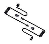 HYSHIKRA Tube d'air Acoustique Secret de Remplacement Compatible avec Les Oreillettes de sécurité pour Talkie-walkie du FBI Motorola Kenwood Baofeng (2 pièces, Black)
