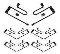 HYSHIKRA Tube d'air Acoustique Secret de Remplacement Compatible avec Les Oreillettes de sécurité pour Talkie-walkie du FBI Motorola Kenwood Baofeng (10 pièces, Black)