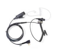 HYSHIKRA Universal 2 Way Radio Audio Adapter Cable 3.5 Female to Multi-pin with PTT 3.5mm Jack Headset Compatible with Motorola CP040 DP1400 GP68 GP88 GP300 XT420 XT460 (Tube Transparent)