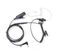 HYSHIKRA Universal 2 Way Radio Audio Adapter Cable 3.5 Female to Single-pin with PTT 3.5mm Jack Headset Compatible with Motorola Talkabout T100 T200 T260 T280 T400 T460 T480 (Tube Transparent)