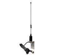 HYSHIKRA VHF Antenne de Bateau, 156-163 MHz avec câble coaxial RG58 de 5 m et Support de Garde-Boue en Forme de L pour Bateau Maritime, Yacht, Radio Mobile (Noir)