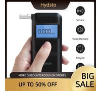 Hysie to Digital DCTester Professional DCDetector Alcootest, Police Alcotester, Écran LCD, Test de conduite en état d'ébriété noir