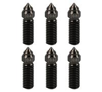 HysiPrui Kit d'extrudeuse pour imprimante 3D K1 Max pour K1/K1 Max/Ender 3 V3 KE - Inclus : 2 pièces de 0,4 mm + 2 buses de 0,6 mm + 2 buses en acier trempé de 0,8 mm, résistantes aux hautes
