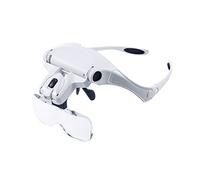 HYSJDMNC 1x 1,5X 2X 2,5X 3,5X Lunes de Magnificence LED LUB LUB Loupe Boupe Band Maît-œil Verres d'œil Optical Verre Outil Réparation de l'outil