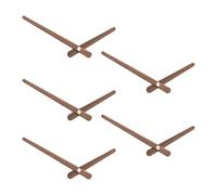 HYSJDMNC 5set Walnuts Wood Clock Hands Réglage pour 12 horloges murales de 14 Pouces pour l'artisanat et la réparation