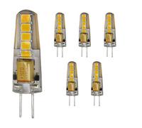 HYSJDMNC Ampoule LED G4 12V 3W, Blanc Chaud 3000K, Capsule G4 25W, Lampe halogène de Remplacement pour Lustre, 5 pièces