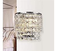 HYSJDMNC Applique Murale LED Moderne en Forme de Goutte de Pluie E14, Applique d'intérieur en Cristal de Luxe, Finition chromée élégante pour Chambre à Coucher, Salon, Couloir et décoration d'hôtel