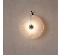 HYSJDMNC Applique Murale Ronde à LED en marbre à intensité Variable, 3 températures de Couleur, éclairage Mural décoratif d'intérieur, Design Rond Moderne, éclairage de Chevet 3000K/4500K/6000K pour